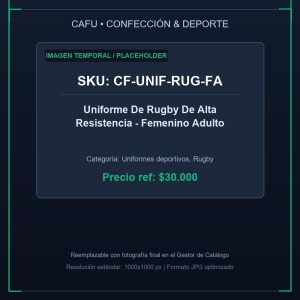 Uniforme De Rugby De Alta Resistencia - Corte Femenino