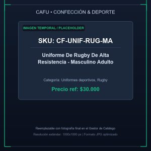 Uniforme De Rugby De Alta Resistencia - Corte Masculino