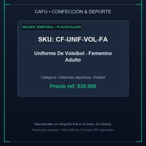 Uniforme De Voleibol - Femenino Adulto