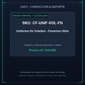 Uniforme De Voleibol - Femenino Niño