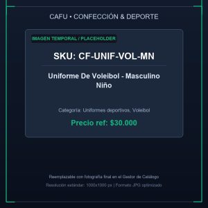 Uniforme De Voleibol - Masculino Niño