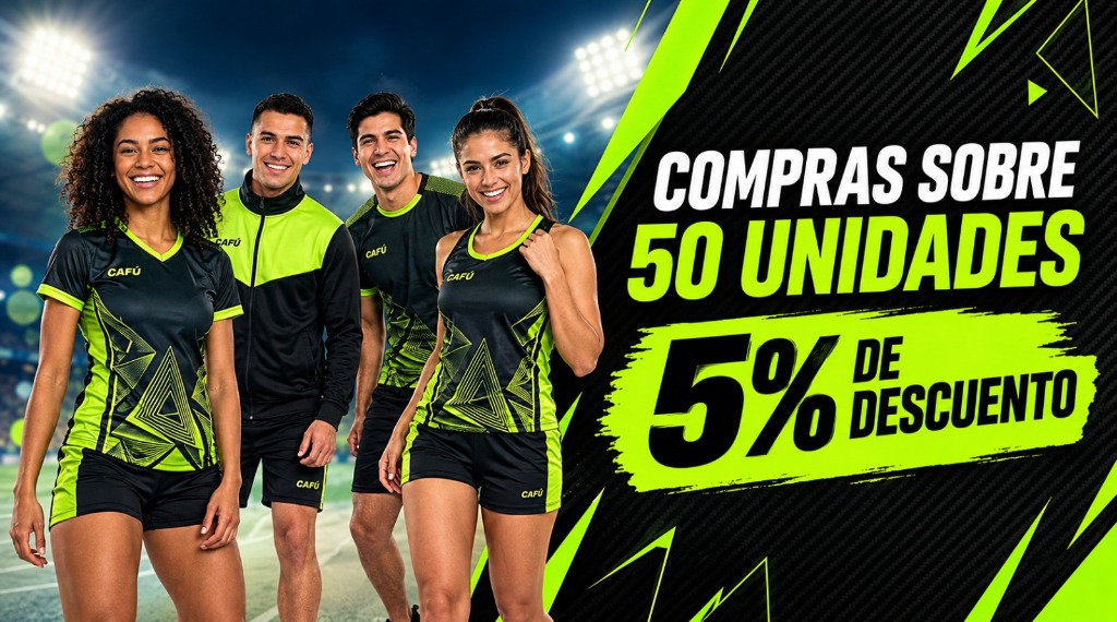 Compras sobre 50 unidades - 5% de descuento